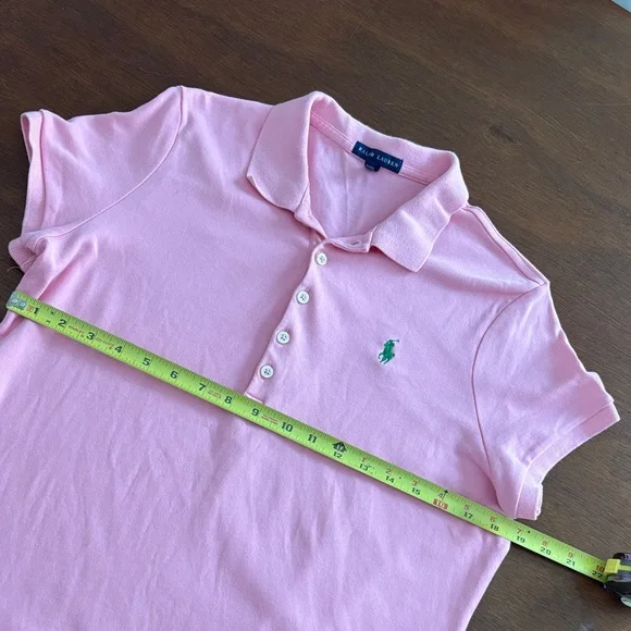 Ralph Lauren Pink Polo Dress with Green Logo - Picture 8 of 13
